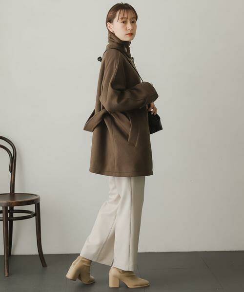 SENSE OF PLACE by URBAN RESEARCH / センスオブプレイス バイ アーバンリサーチ ステンカラーコート | ウールライク2WAYステンカラーミドルコート | 詳細19