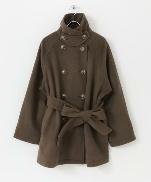 SENSE OF PLACE by URBAN RESEARCH / センスオブプレイス バイ アーバンリサーチ ステンカラーコート | ウールライク2WAYステンカラーミドルコート | 詳細20
