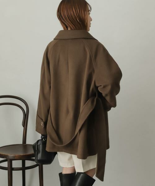 SENSE OF PLACE by URBAN RESEARCH / センスオブプレイス バイ アーバンリサーチ ステンカラーコート | ウールライク2WAYステンカラーミドルコート | 詳細12