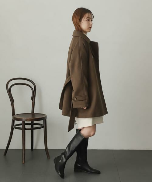 SENSE OF PLACE by URBAN RESEARCH / センスオブプレイス バイ アーバンリサーチ ステンカラーコート | ウールライク2WAYステンカラーミドルコート | 詳細13