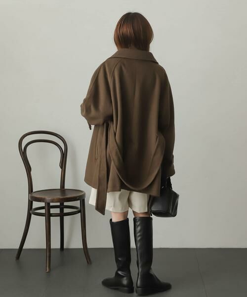 SENSE OF PLACE by URBAN RESEARCH / センスオブプレイス バイ アーバンリサーチ ステンカラーコート | ウールライク2WAYステンカラーミドルコート | 詳細14