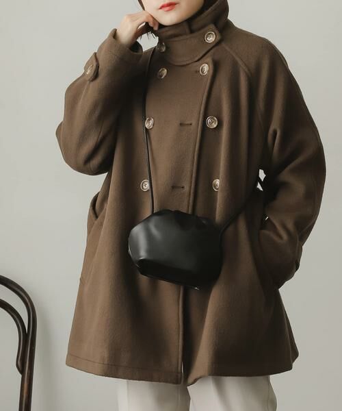 SENSE OF PLACE by URBAN RESEARCH / センスオブプレイス バイ アーバンリサーチ ステンカラーコート | ウールライク2WAYステンカラーミドルコート | 詳細16