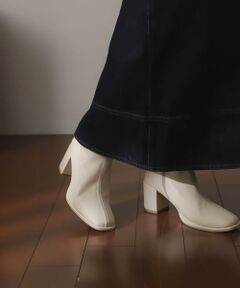 SENSE OF PLACE by URBAN RESEARCH / センスオブプレイス バイ アーバンリサーチ ブーツ（ショート丈） | スクエアトウセンターシームストレッチブーツ