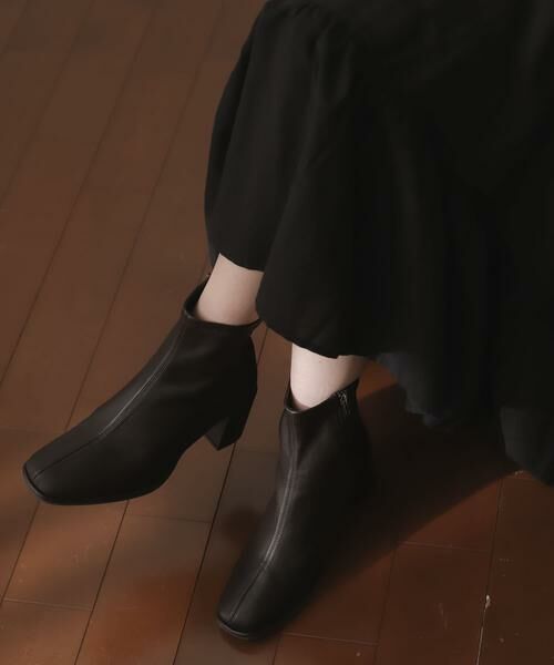 SENSE OF PLACE by URBAN RESEARCH / センスオブプレイス バイ アーバンリサーチ ブーツ（ショート丈） | スクエアトウセンターシームストレッチブーツ | 詳細3