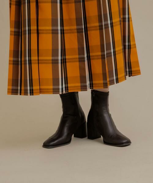 SENSE OF PLACE by URBAN RESEARCH / センスオブプレイス バイ アーバンリサーチ ブーツ（ショート丈） | スクエアトウセンターシームストレッチブーツ | 詳細7