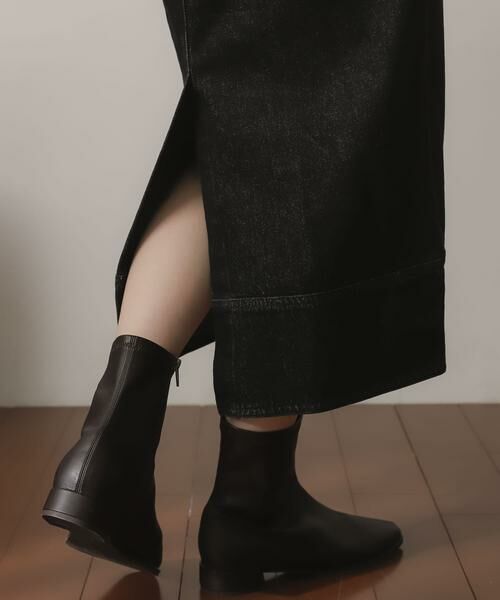 SENSE OF PLACE by URBAN RESEARCH / センスオブプレイス バイ アーバンリサーチ ブーツ（ショート丈） | スクエアトウセンターシームストレッチローブーツ | 詳細4