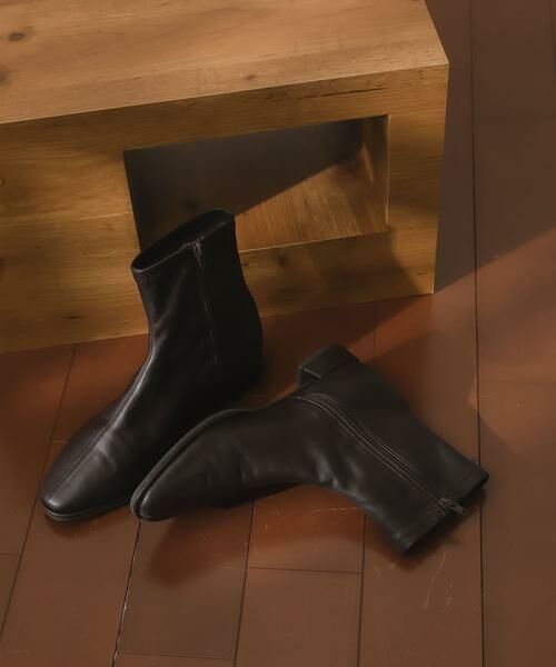 SENSE OF PLACE by URBAN RESEARCH / センスオブプレイス バイ アーバンリサーチ ブーツ（ショート丈） | スクエアトウセンターシームストレッチローブーツ | 詳細5
