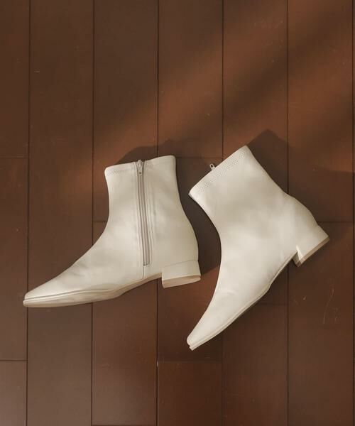 SENSE OF PLACE by URBAN RESEARCH / センスオブプレイス バイ アーバンリサーチ ブーツ（ショート丈） | スクエアトウセンターシームストレッチローブーツ | 詳細9