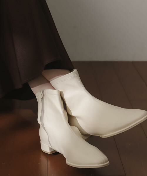 SENSE OF PLACE by URBAN RESEARCH / センスオブプレイス バイ アーバンリサーチ ブーツ（ショート丈） | スクエアトウセンターシームストレッチローブーツ | 詳細13