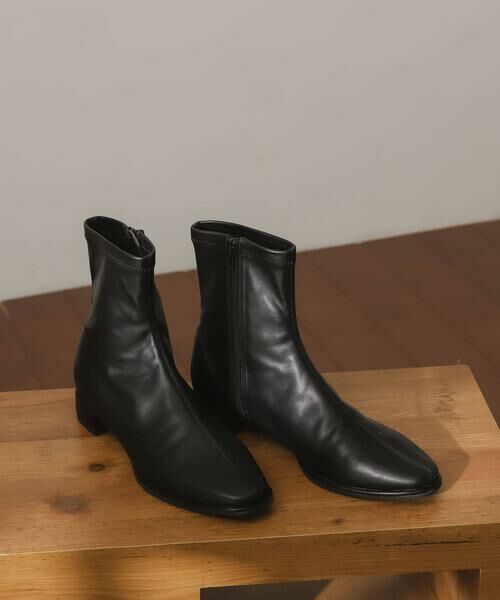 SENSE OF PLACE by URBAN RESEARCH / センスオブプレイス バイ アーバンリサーチ ブーツ（ショート丈） | スクエアトウセンターシームストレッチローブーツ | 詳細24