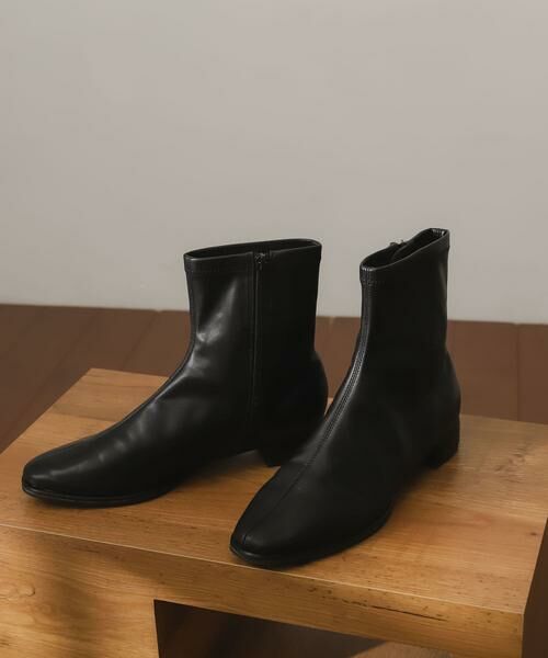 SENSE OF PLACE by URBAN RESEARCH / センスオブプレイス バイ アーバンリサーチ ブーツ（ショート丈） | スクエアトウセンターシームストレッチローブーツ | 詳細25