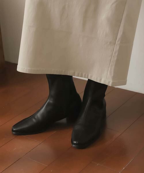 SENSE OF PLACE by URBAN RESEARCH / センスオブプレイス バイ アーバンリサーチ ブーツ（ショート丈） | スクエアトウセンターシームストレッチローブーツ | 詳細27
