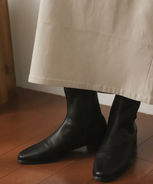 SENSE OF PLACE by URBAN RESEARCH / センスオブプレイス バイ アーバンリサーチ ブーツ（ショート丈） | スクエアトウセンターシームストレッチローブーツ | 詳細28
