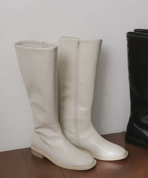 SENSE OF PLACE by URBAN RESEARCH / センスオブプレイス バイ アーバンリサーチ ブーツ（ショート丈） | スクエアトウセンターシームロングブーツ | 詳細6