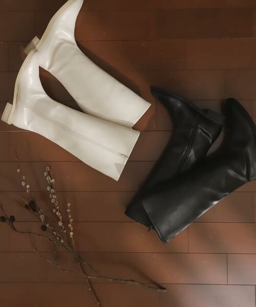 SENSE OF PLACE by URBAN RESEARCH / センスオブプレイス バイ アーバンリサーチ ブーツ（ショート丈） | スクエアトウセンターシームロングブーツ | 詳細18