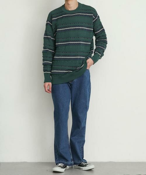 SENSE OF PLACE by URBAN RESEARCH / センスオブプレイス バイ アーバンリサーチ ニット・セーター | 『イージーケア』マルチジャガードセーター | 詳細10