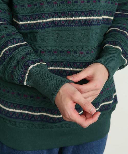 SENSE OF PLACE by URBAN RESEARCH / センスオブプレイス バイ アーバンリサーチ ニット・セーター | 『イージーケア』マルチジャガードセーター | 詳細17
