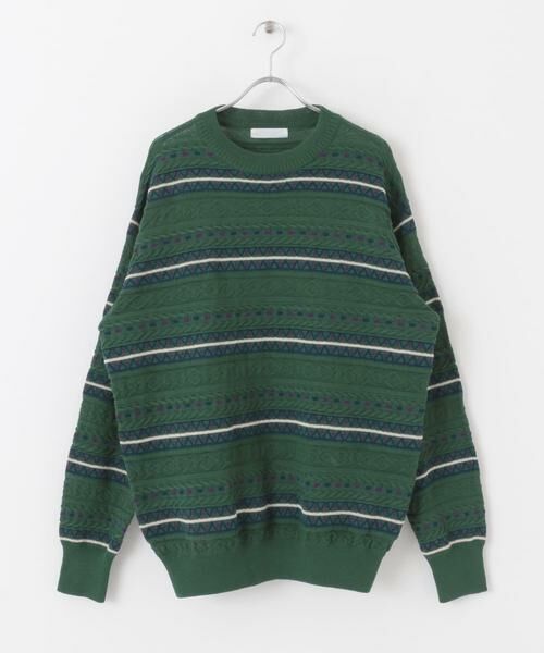SENSE OF PLACE by URBAN RESEARCH / センスオブプレイス バイ アーバンリサーチ ニット・セーター | 『イージーケア』マルチジャガードセーター | 詳細20