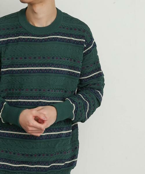 SENSE OF PLACE by URBAN RESEARCH / センスオブプレイス バイ アーバンリサーチ ニット・セーター | 『イージーケア』マルチジャガードセーター | 詳細7