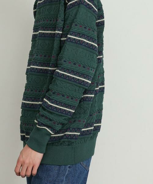 SENSE OF PLACE by URBAN RESEARCH / センスオブプレイス バイ アーバンリサーチ ニット・セーター | 『イージーケア』マルチジャガードセーター | 詳細8
