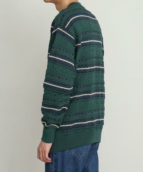 SENSE OF PLACE by URBAN RESEARCH / センスオブプレイス バイ アーバンリサーチ ニット・セーター | 『イージーケア』マルチジャガードセーター | 詳細9