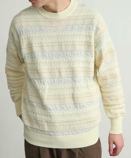 SENSE OF PLACE by URBAN RESEARCH / センスオブプレイス バイ アーバンリサーチ ニット・セーター | 『イージーケア』マルチジャガードセーター | 詳細24