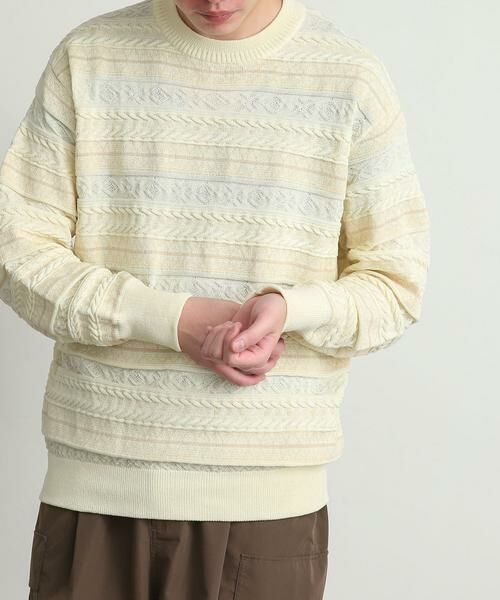 SENSE OF PLACE by URBAN RESEARCH / センスオブプレイス バイ アーバンリサーチ ニット・セーター | 『イージーケア』マルチジャガードセーター | 詳細25