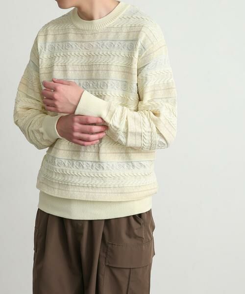 SENSE OF PLACE by URBAN RESEARCH / センスオブプレイス バイ アーバンリサーチ ニット・セーター | 『イージーケア』マルチジャガードセーター | 詳細26