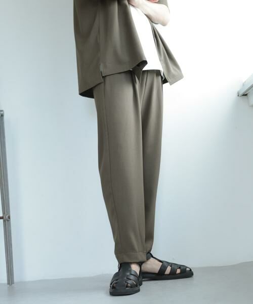 SENSE OF PLACE by URBAN RESEARCH / センスオブプレイス バイ アーバンリサーチ その他パンツ | 『セットアップ対応』『イージーケア』ダブルタックテーパードスラックス | 詳細4