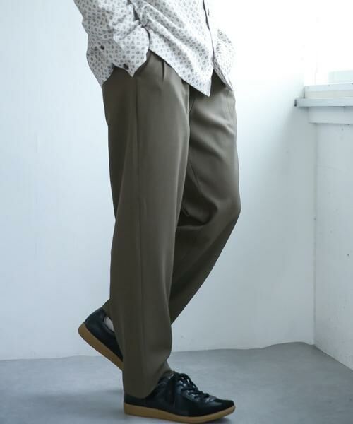 SENSE OF PLACE by URBAN RESEARCH / センスオブプレイス バイ アーバンリサーチ その他パンツ | 『セットアップ対応』『イージーケア』ダブルタックテーパードスラックス | 詳細9