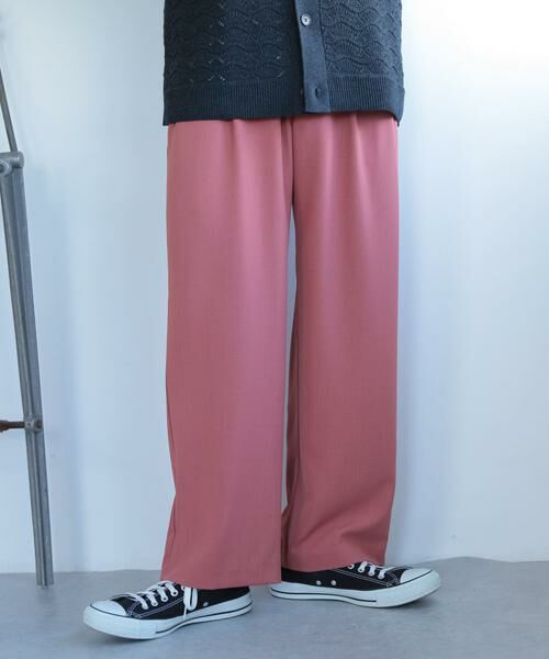 SENSE OF PLACE by URBAN RESEARCH / センスオブプレイス バイ アーバンリサーチ その他パンツ | 『セットアップ対応』『イージーケア』ダブルタックワイドスラックス | 詳細1