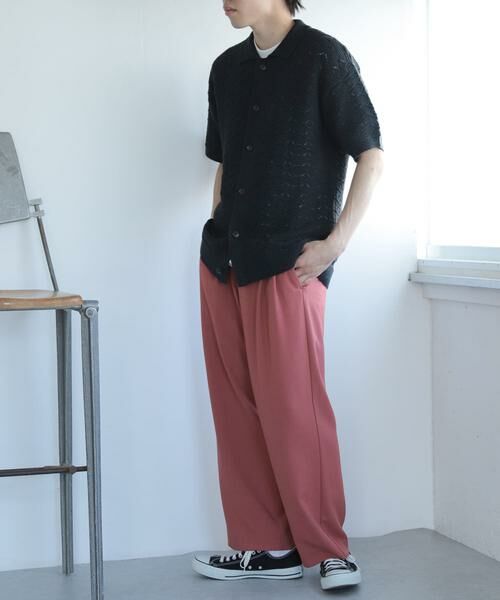 SENSE OF PLACE by URBAN RESEARCH / センスオブプレイス バイ アーバンリサーチ その他パンツ | 『セットアップ対応』『イージーケア』ダブルタックワイドスラックス | 詳細5