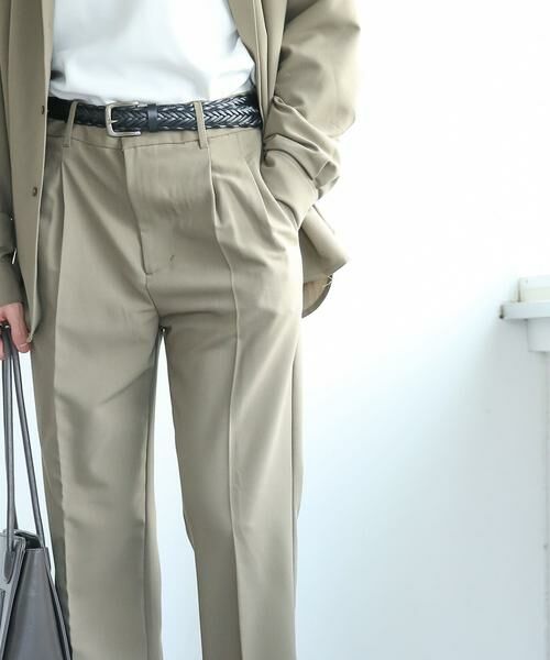 SENSE OF PLACE by URBAN RESEARCH / センスオブプレイス バイ アーバンリサーチ その他パンツ | 『セットアップ対応』 『イージーケア』タックセンタープレスストレートスラックス | 詳細11
