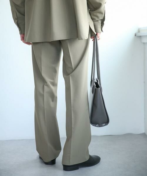 SENSE OF PLACE by URBAN RESEARCH / センスオブプレイス バイ アーバンリサーチ その他パンツ | 『セットアップ対応』 『イージーケア』タックセンタープレスストレートスラックス | 詳細15