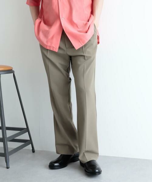 SENSE OF PLACE by URBAN RESEARCH / センスオブプレイス バイ アーバンリサーチ その他パンツ | 『セットアップ対応』 『イージーケア』タックセンタープレスストレートスラックス | 詳細3