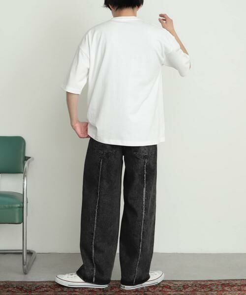 SENSE OF PLACE by URBAN RESEARCH / センスオブプレイス バイ アーバンリサーチ デニムパンツ | デニムフリンジパネルワイドパンツ | 詳細6