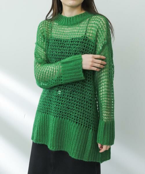 SENSE OF PLACE by URBAN RESEARCH / センスオブプレイス バイ アーバンリサーチ ニット・セーター | メッシュルーズセーター | 詳細1