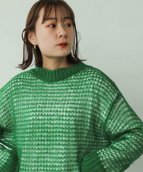 SENSE OF PLACE by URBAN RESEARCH / センスオブプレイス バイ アーバンリサーチ ニット・セーター | メッシュルーズセーター | 詳細10