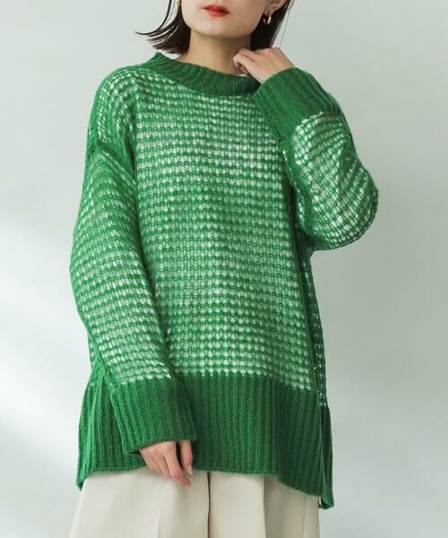 SENSE OF PLACE by URBAN RESEARCH / センスオブプレイス バイ アーバンリサーチ ニット・セーター | メッシュルーズセーター | 詳細13