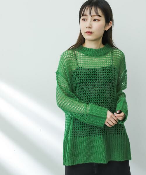 SENSE OF PLACE by URBAN RESEARCH / センスオブプレイス バイ アーバンリサーチ ニット・セーター | メッシュルーズセーター | 詳細3