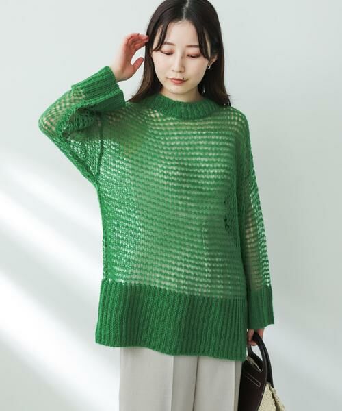 SENSE OF PLACE by URBAN RESEARCH / センスオブプレイス バイ アーバンリサーチ ニット・セーター | メッシュルーズセーター | 詳細7