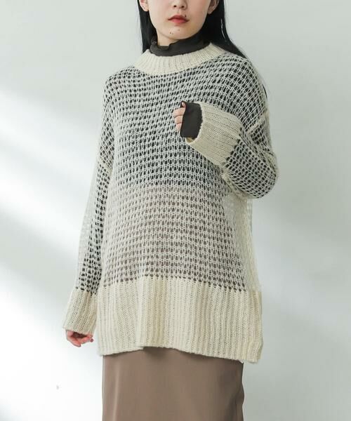 SENSE OF PLACE by URBAN RESEARCH / センスオブプレイス バイ アーバンリサーチ ニット・セーター | メッシュルーズセーター | 詳細28