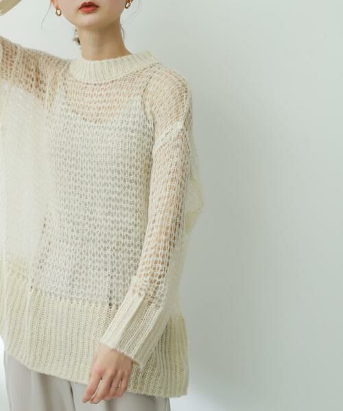 SENSE OF PLACE by URBAN RESEARCH / センスオブプレイス バイ アーバンリサーチ ニット・セーター | メッシュルーズセーター | 詳細21