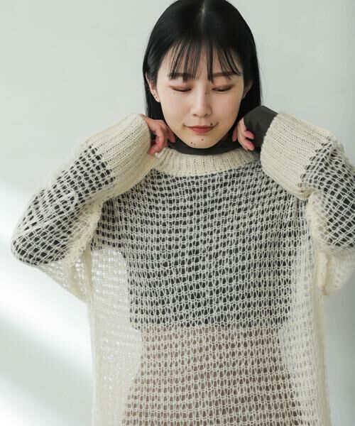 SENSE OF PLACE by URBAN RESEARCH / センスオブプレイス バイ アーバンリサーチ ニット・セーター | メッシュルーズセーター | 詳細25