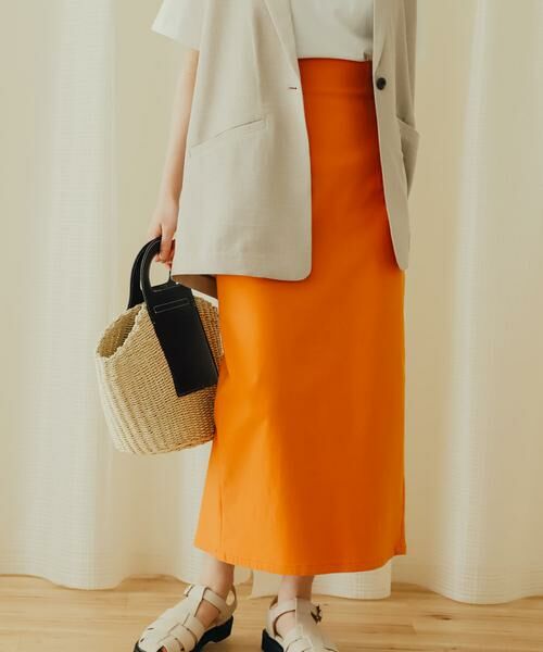 SENSE OF PLACE by URBAN RESEARCH / センスオブプレイス バイ アーバンリサーチ スカート | ストレッチサスツキハイウエストスカート | 詳細2