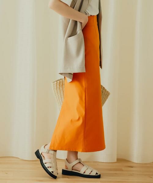 SENSE OF PLACE by URBAN RESEARCH / センスオブプレイス バイ アーバンリサーチ スカート | ストレッチサスツキハイウエストスカート | 詳細3