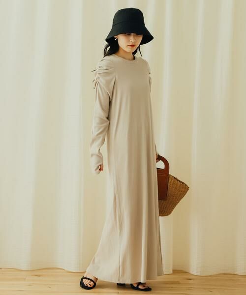 SENSE OF PLACE by URBAN RESEARCH / センスオブプレイス バイ アーバンリサーチ ワンピース | ボリュームスリーブアイラインカットワンピース | 詳細24