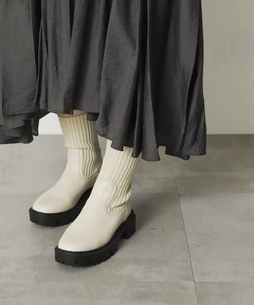 SENSE OF PLACE by URBAN RESEARCH / センスオブプレイス バイ アーバンリサーチ ブーツ（ショート丈） | ボリュームソールニットブーツ | 詳細2