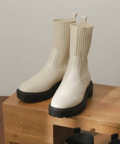 SENSE OF PLACE by URBAN RESEARCH / センスオブプレイス バイ アーバンリサーチ ブーツ（ショート丈） | ボリュームソールニットブーツ | 詳細6