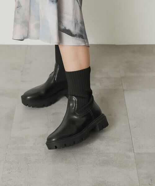 SENSE OF PLACE by URBAN RESEARCH / センスオブプレイス バイ アーバンリサーチ ブーツ（ショート丈） | ボリュームソールニットブーツ | 詳細13